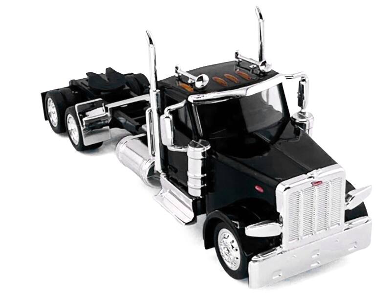 Alt View 3. HO Logistics Replicas - Peterbilt 589 2-Axel Day Cab Black 1/87 (HO) Scale Plastic Model Car by HO Logistics.