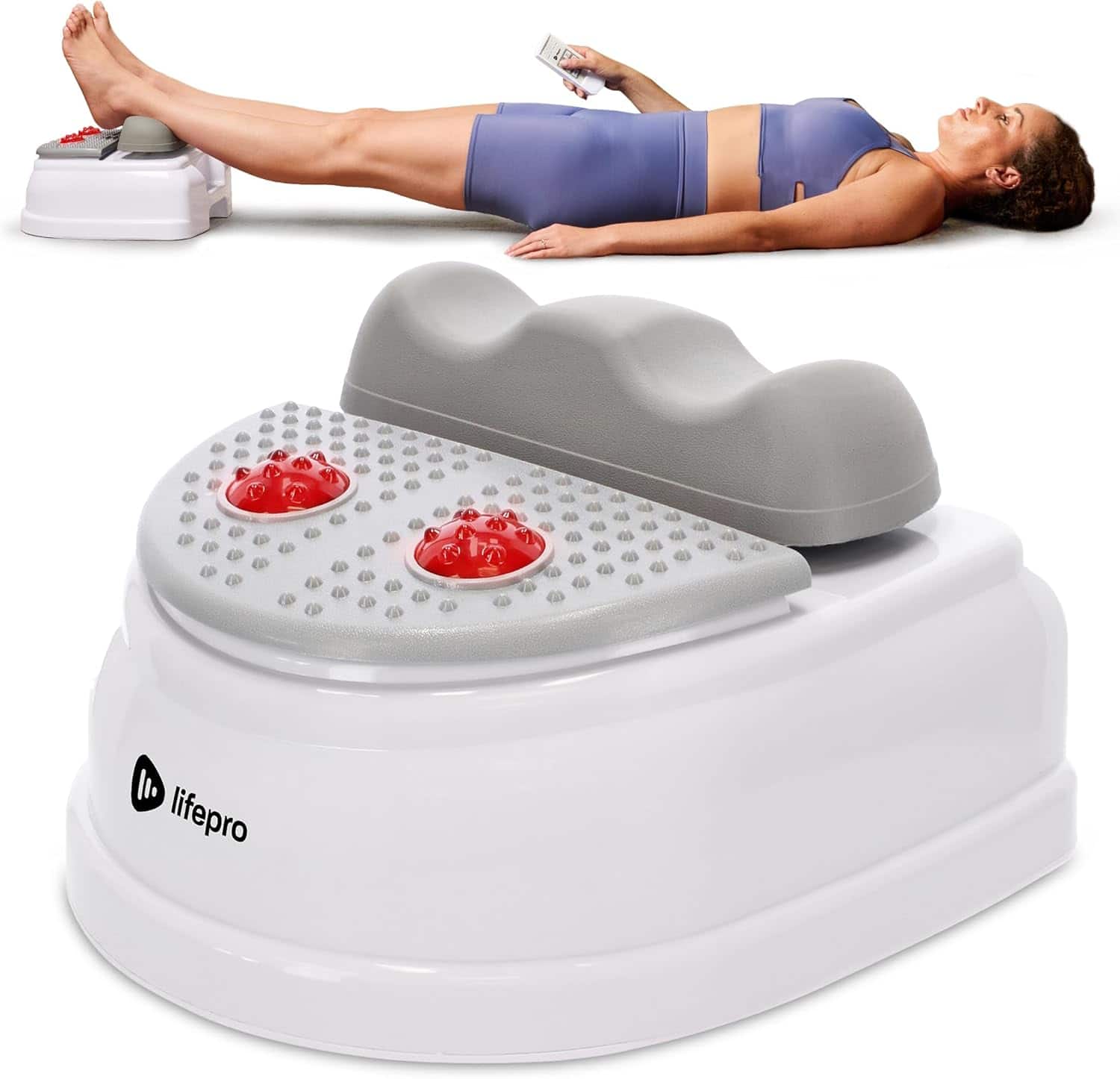 LifePro - Chi Swing Machine with Red Light Therapy - 12-Speed Passive Leg Exerciser for Circulation
