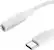 Alt View 3. Insignia™ - 3" Male USB-C to Female 3.5 mm Adapter - White.