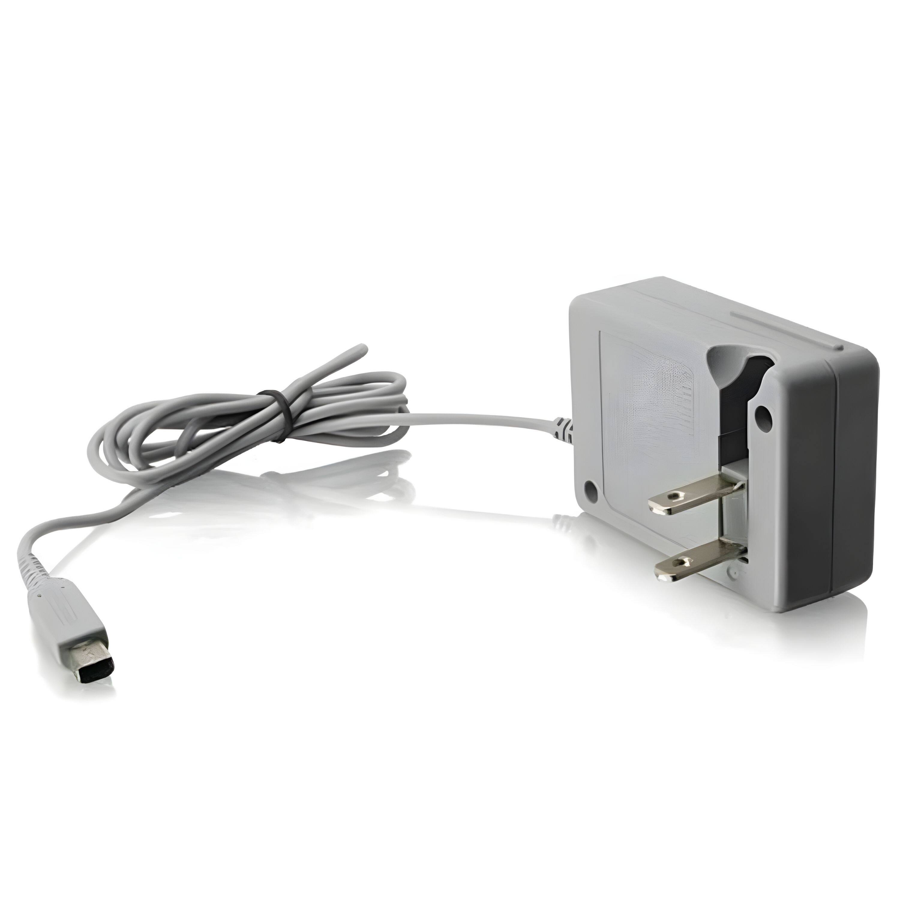 Back. Kitcheniva - AC Adapter Home Wall Charger Cable for Nintendo - Gray.