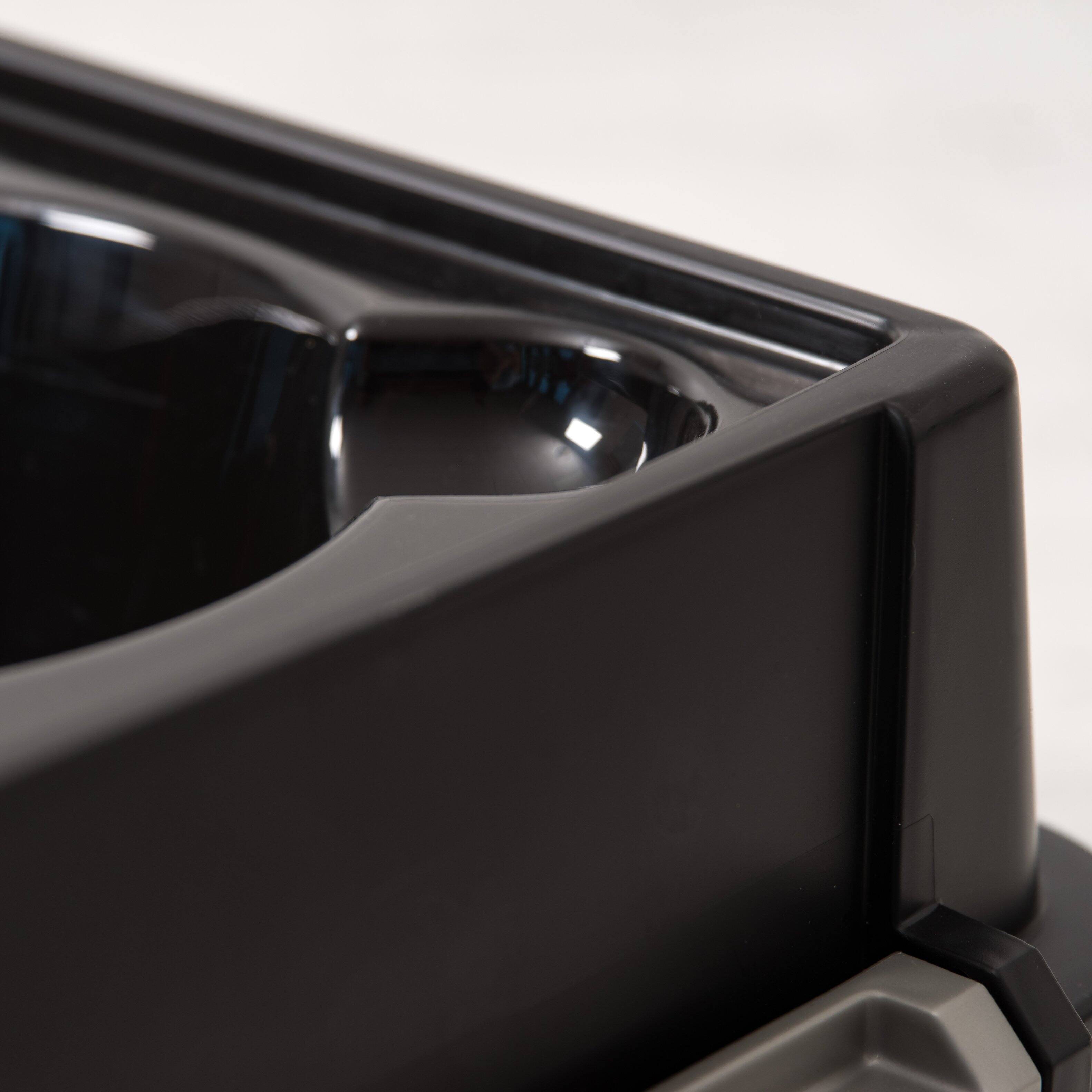 Alt View 5. IRIS USA - IRIS USA Elevated Dog Food Bowl with Airtight Pet Food Storage Container - Black.