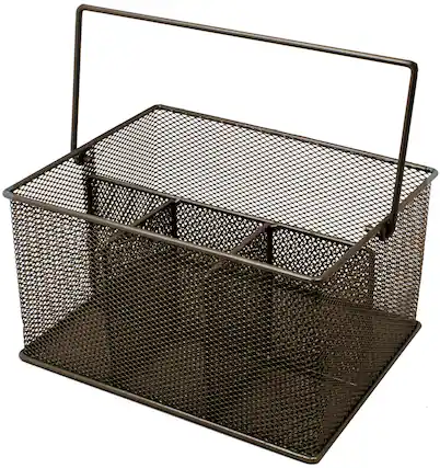 Front. Sorbus - Sorbus Mesh Utensil Caddy - Organize & Serve in Style! Perfect for Kitchen, Parties, and More. Multi-purpose - Brown.