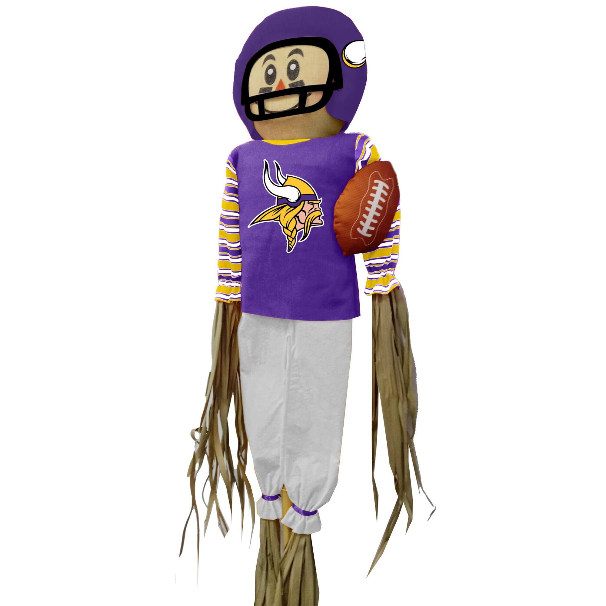 Alt View 1. Sporticulture - Minnesota Vikings 5' Team Pride Scarecrow - Multicolor.
