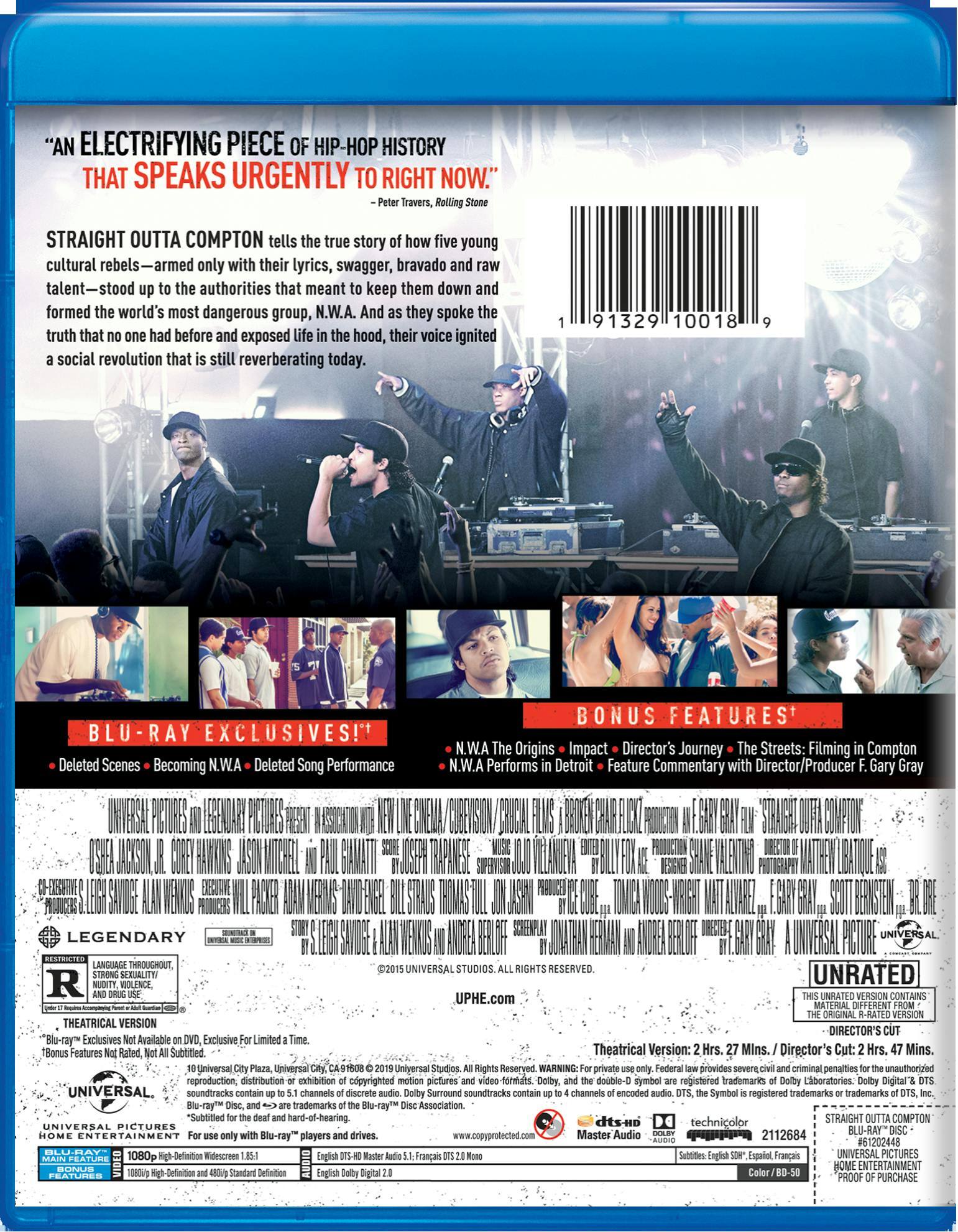 Angle. Straight Outta Compton (Blu-ray Director's Cut) [Blu-ray].