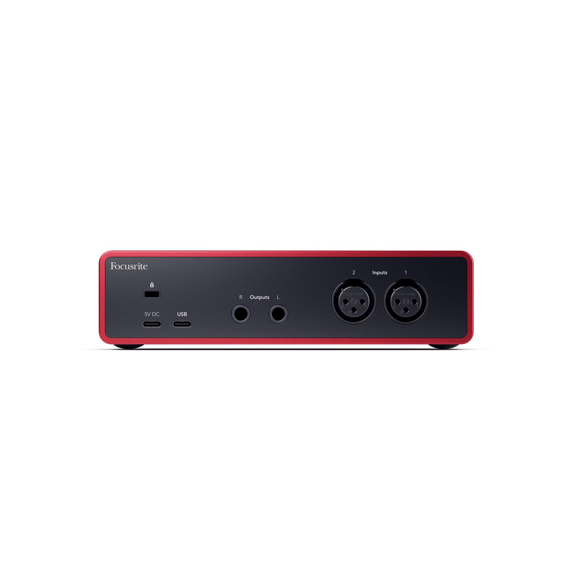 Focusrite Scarlett 2i2 4th Gen USB Audio Interface with Headphones
