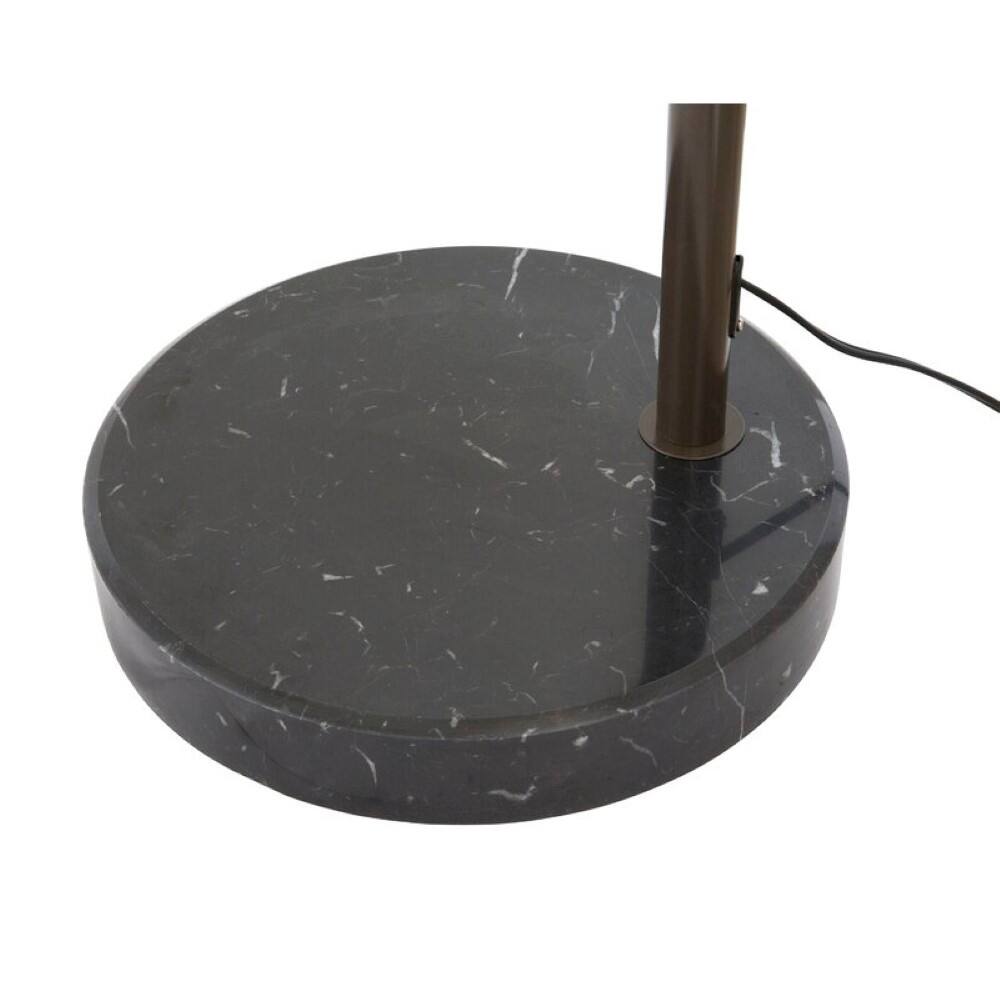 Back. FC Design - FC Design Modern 81" Tall Standing Adjustable Arched Floor Lamp with Drum Shade and Marble Base - Beige.