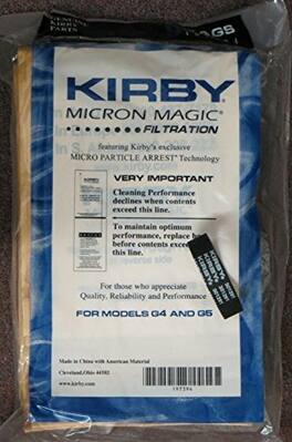 Kirby - Genuine Micron Magic Vacuum Bags (9-Pack, Part #197394) + 1 Belt (Part #301291)