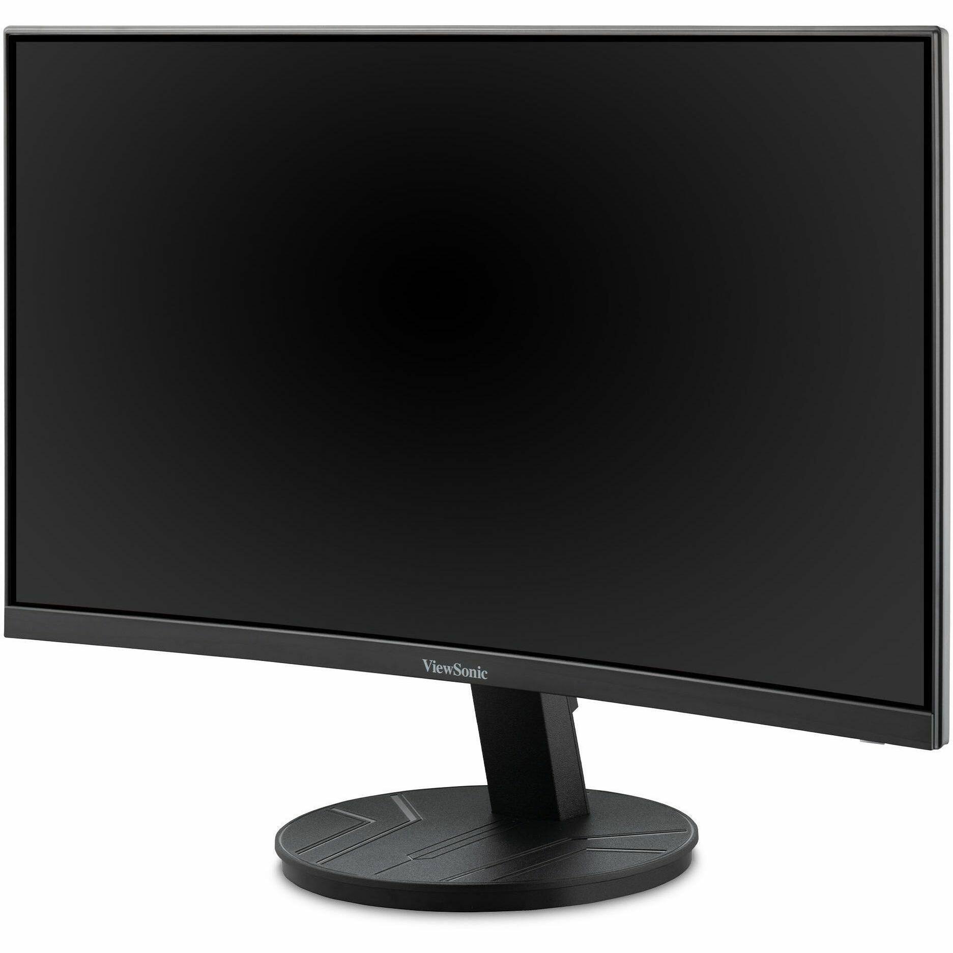Alt View 2. ViewSonic - ViewSonic VA2416C 24 Inch Full HD 1080p Frameless Curved Monitor with Variable Refresh Rate, Eye Care, HDMI, and Display - Black.