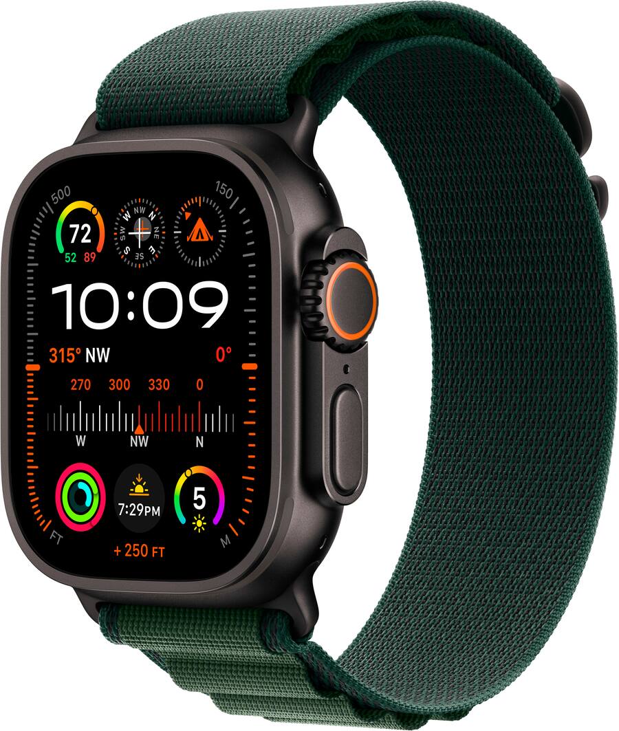 Apple Watch Ultra 2 (GPS+Cellular) 49mm Titanium Case with Apple Watch Ultra 2 (GPS+Cellular) 49mm Titanium Case with