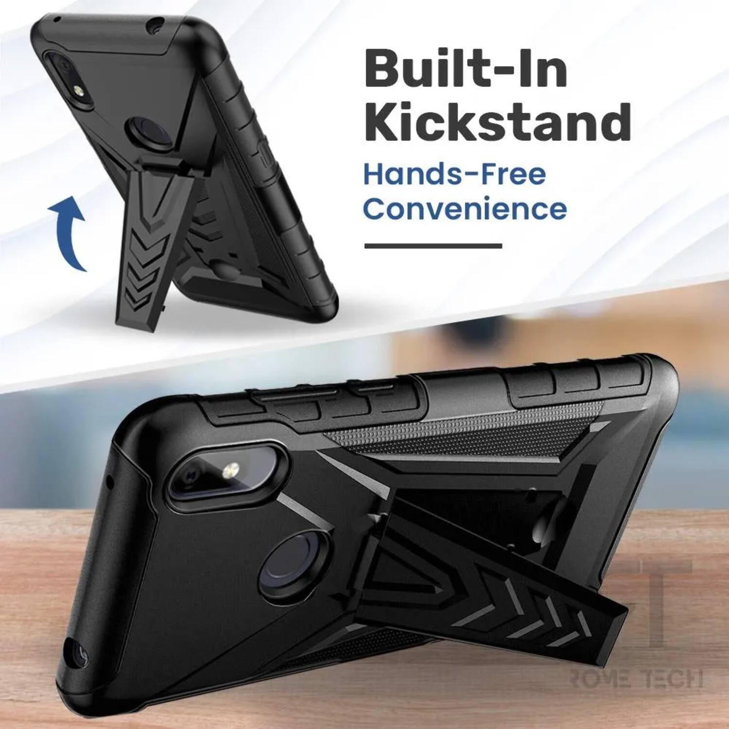Built-In Kickstand  
Hands-Free Convenience  

ROME TECH