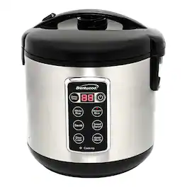 Brentwood - 10 Cup 7-Function Smart Rice Multi-Cooker in Stainless Steel - Silver