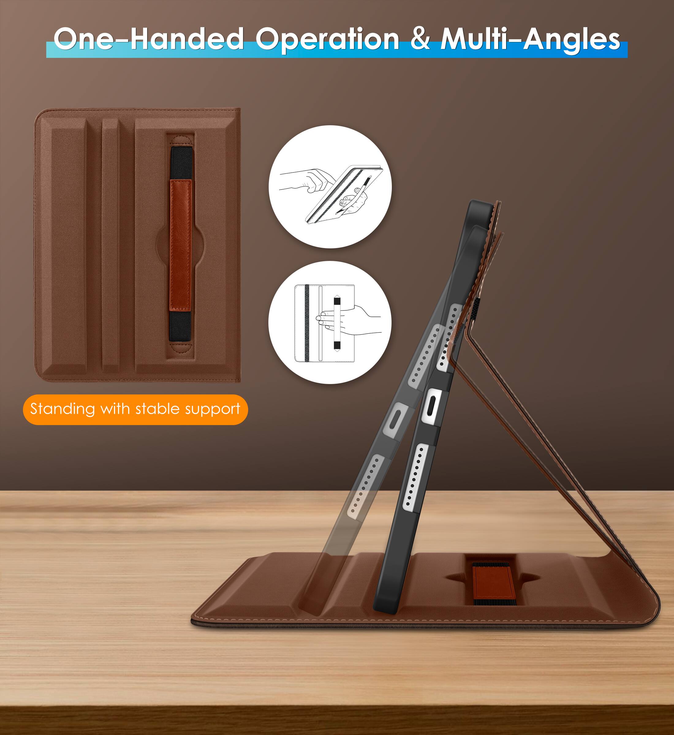 One-Handed Operation & Multi-Angles

Standing with stable support