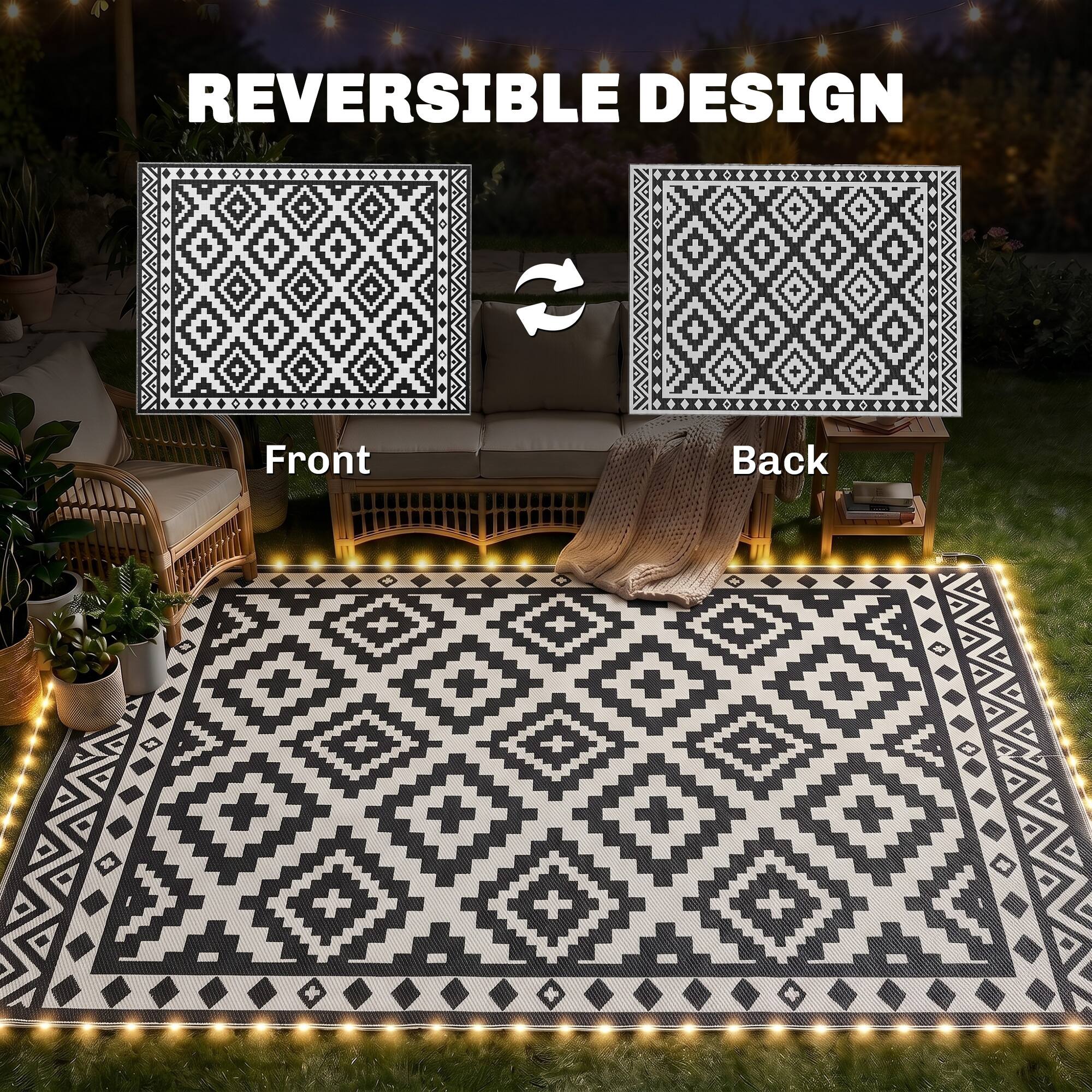 REVERSIBLE DESIGN

Front

Back
