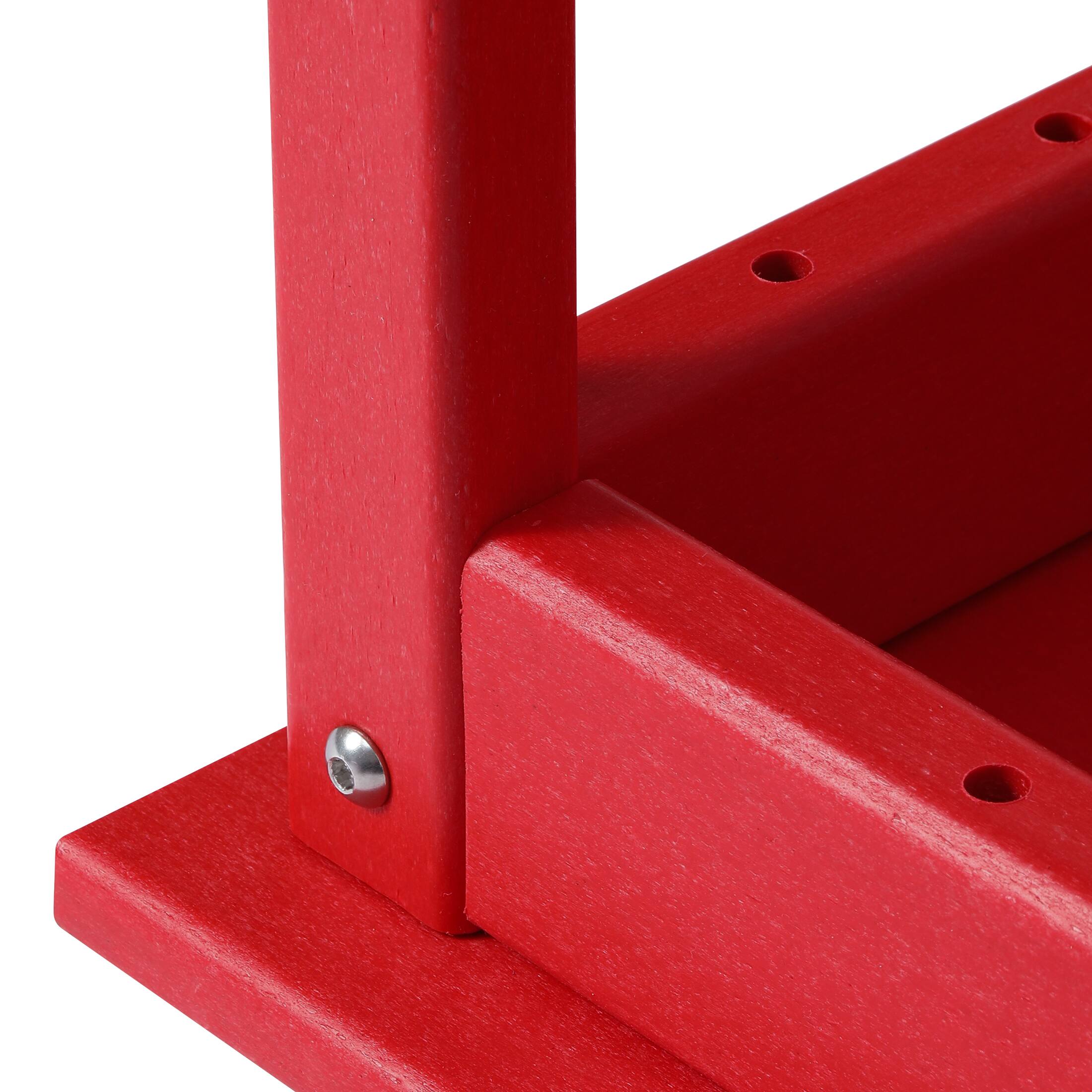 Alt View 4. WestinTrends - WestinTrends Malibu 35" length outdoor Coffee table for Adirondack chair - Red.