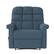 Front Zoom. ProLounger - Cooper Tufted Back Extra Large Low-Pile Velour Wall Hugger Reclining Chair - Medium Blue.