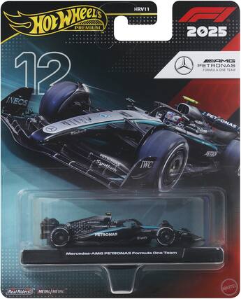 Hot Wheels Premium TM 12 INEOS FCS HRV11 1 OR 2025 WAMG PETRONAS FORMULA ONE TEAM PH PET OR2 AMDD 4SLB PETAONAS ONAS Cheem Syntium PETRONAS IWC PETRON +SOLERA+ a TeamViewer ANDO PETRONAS ignify WC Mercedes-AMG PETRONAS Formula One Team Jm - Ridersi METAL/MTAL METAL METAL MATTE
