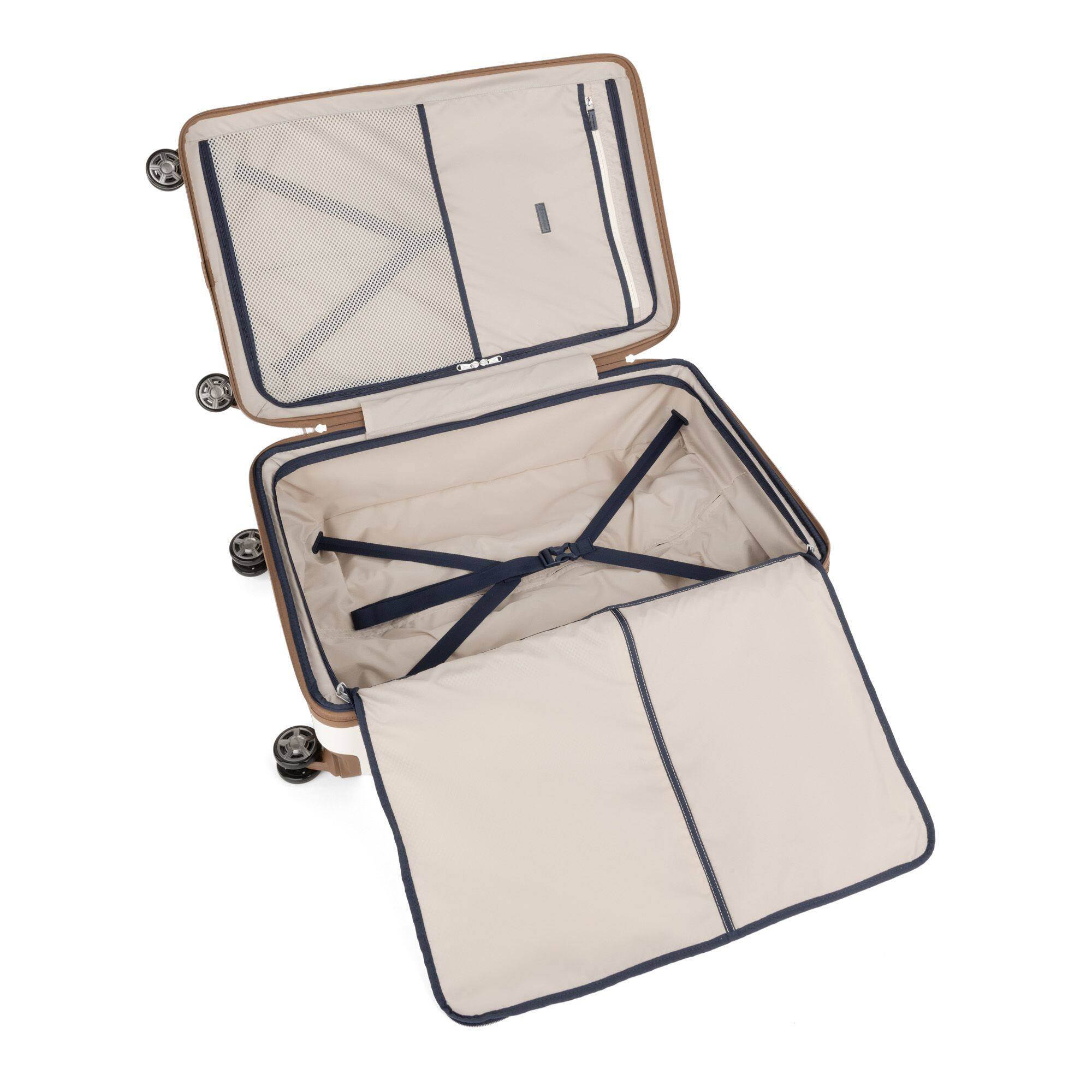 Alt View 1. Travelpro - Platinum Elite Hardside Expandable 29" Large Checked Spinner Luggage - Cream White.