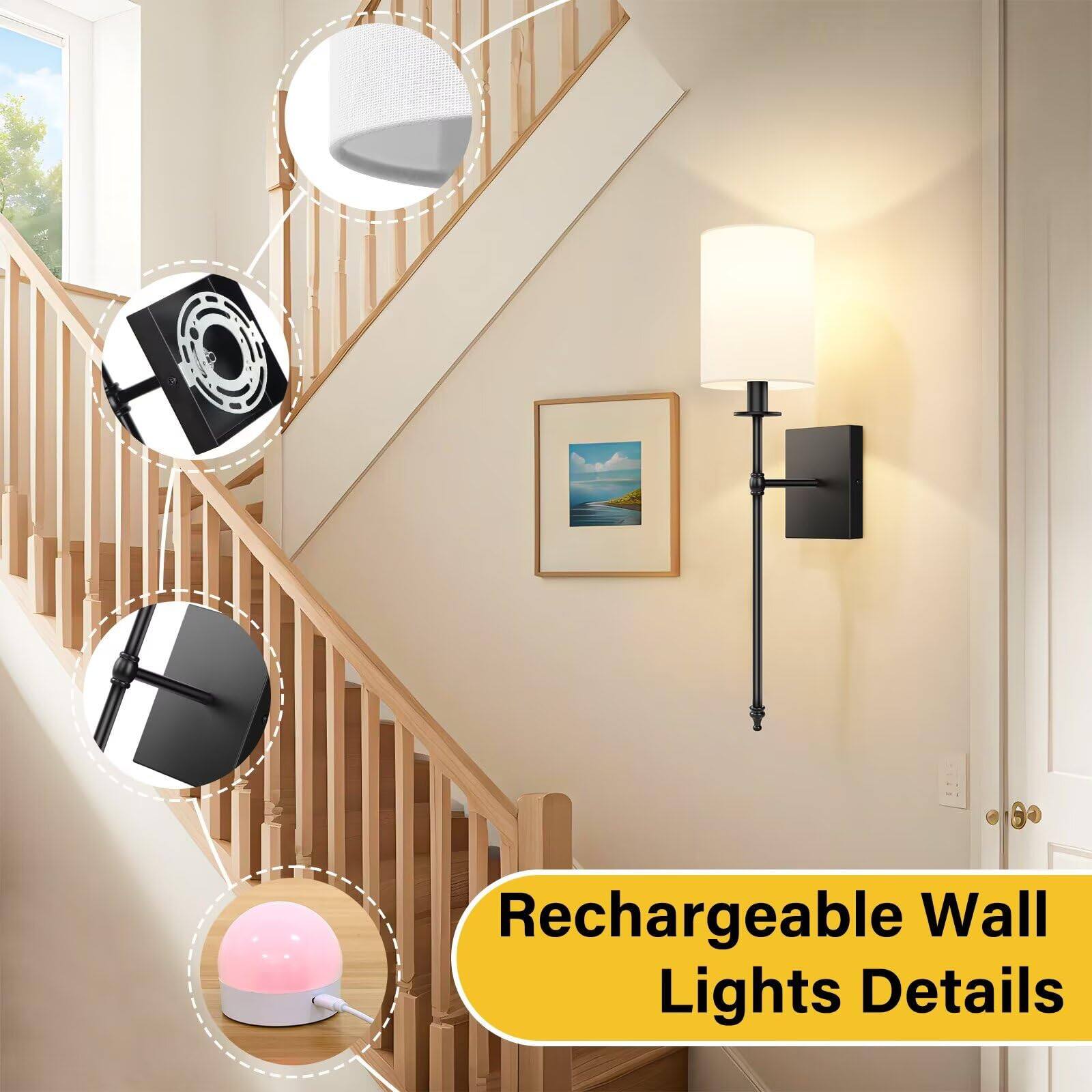 Rechargeable Wall Lights Details