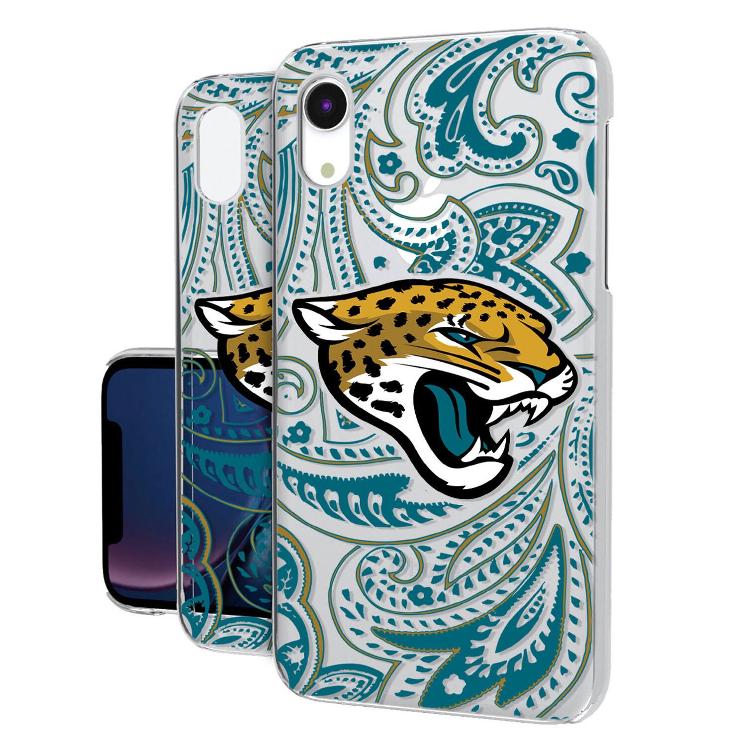 Keyscaper - NFL - Jacksonville Jaguars - iPhone Clear Paisley Design Case - 14 Pro - Multicolor price history on PriceWatchPro