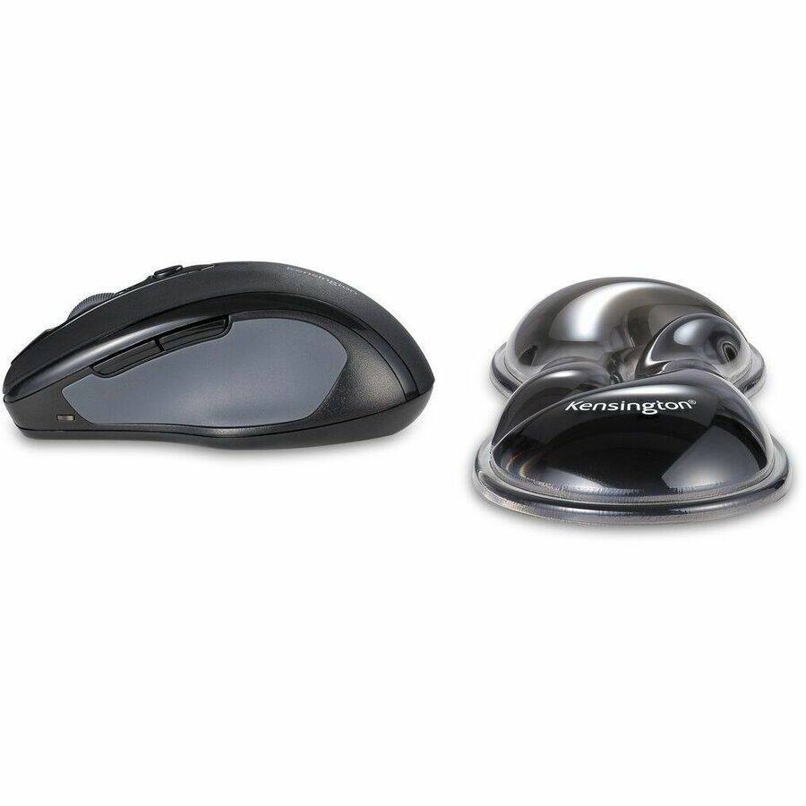 Alt View 3. Kensington - Kensington Slim Duo Gel Mouse/Trackball Wrist Rest - 0.87" Height x 7.56" Width x 2.83" Depth - Gray, Black - Gel - Gray,Black.