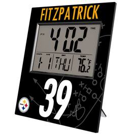 Keyscaper - Minkah Fitzpatrick Pittsburgh Steelers Digital Desk & Wall Clock - Multicolor