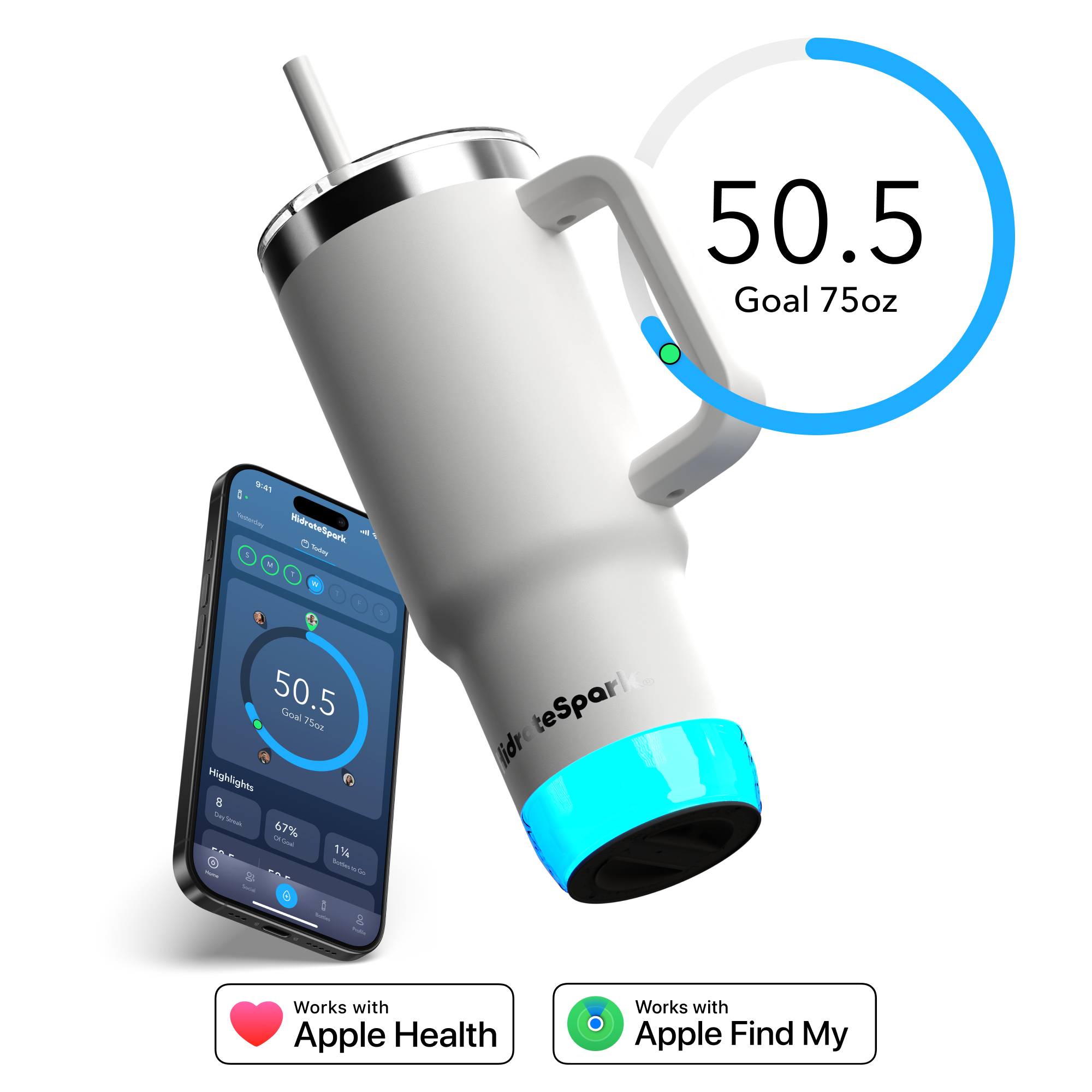 94 * D - Idratelipark - D -dg 7 50.5 Goal 75az Highlights 6 - - -- 67% . -  1% S - .. - a : - 2 - lidotesparic Works with Apple Health Works with Apple Find My