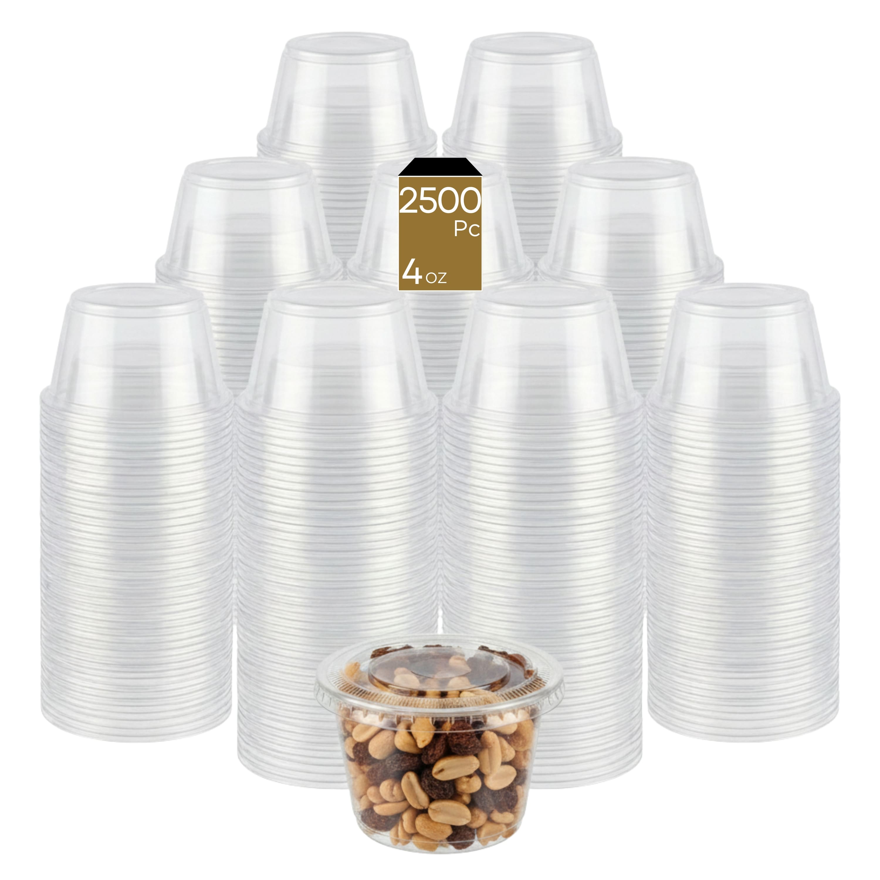 Eco Harmony Products - Portion Cup (PP), 4oz, 2500-Pack - Clear