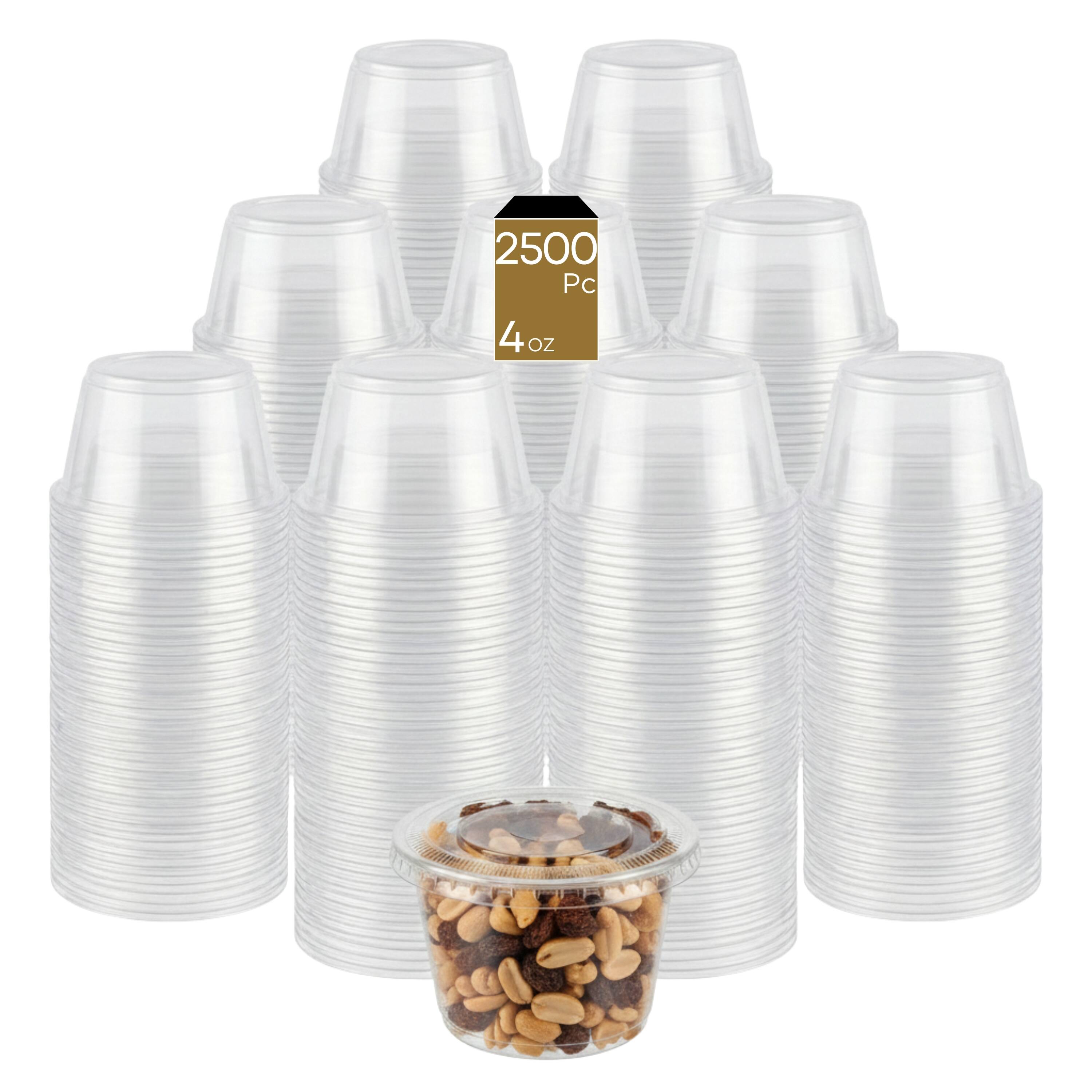 Front. Eco Harmony Products - Portion Cup (PP), 4oz, 2500-Pack - Clear.