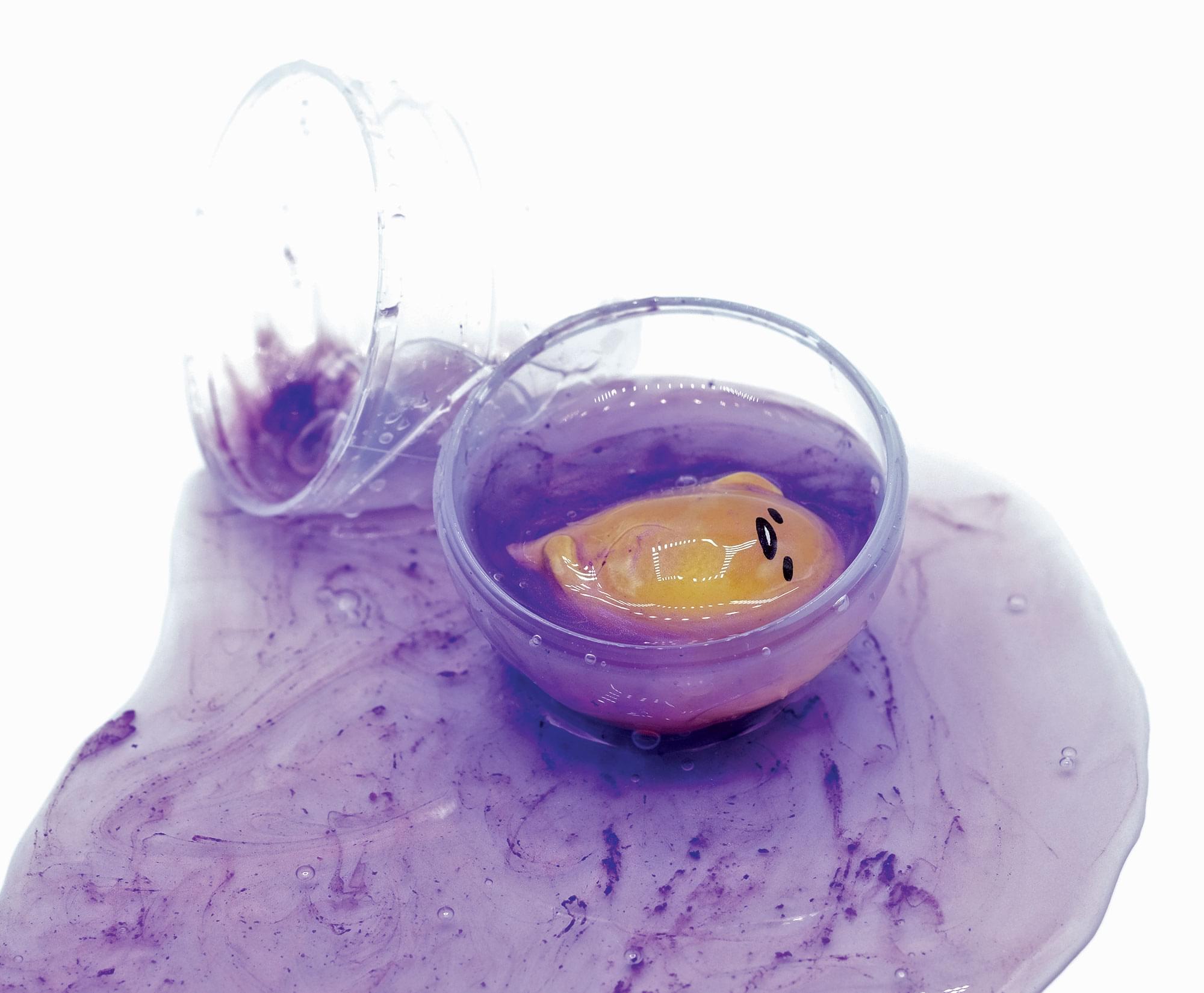 Alt View 10. PowerHouse Toys - Gudetama The Lazy Egg Metallic Slime & Mini Figure | Purple - Purple.