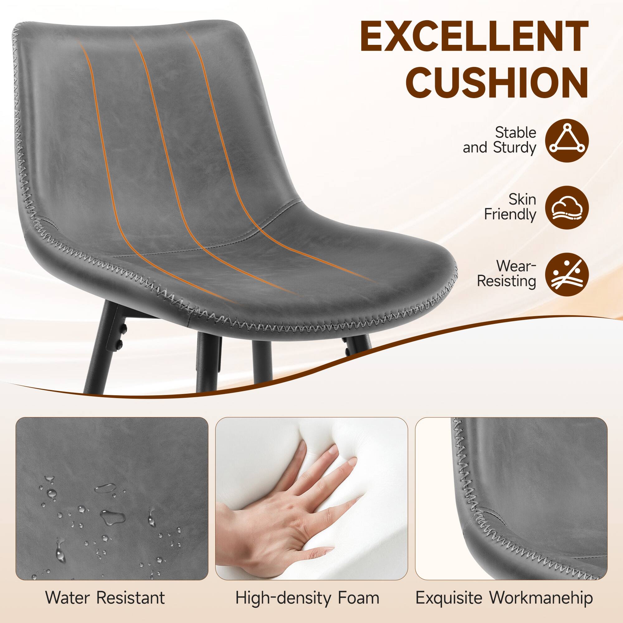 EXCELLENT CUSHION

- Stable and Sturdy
- Skin Friendly
- Wear-Resisting
- Water Resistant
- High-density Foam
- Exquisite Workmanship