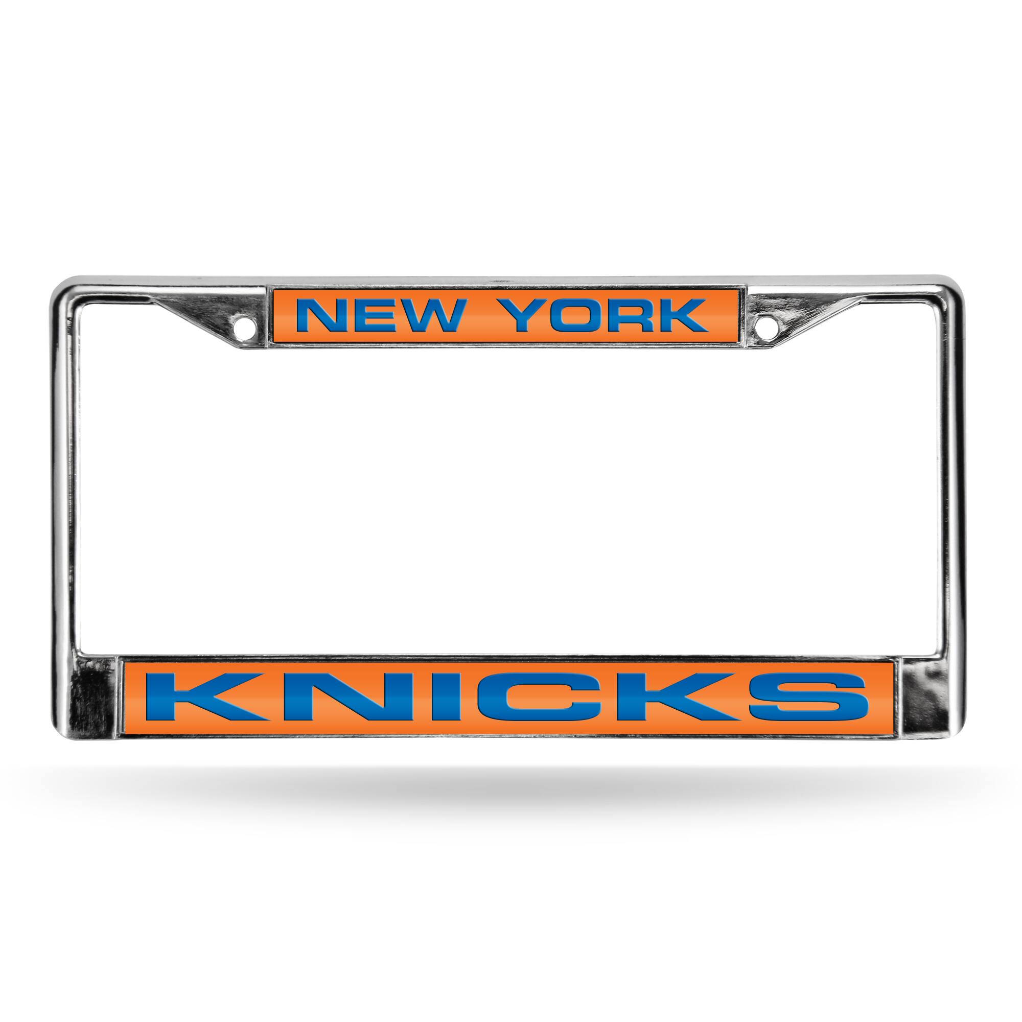New York Knicks Chrome Metal License Plate Frame Holder