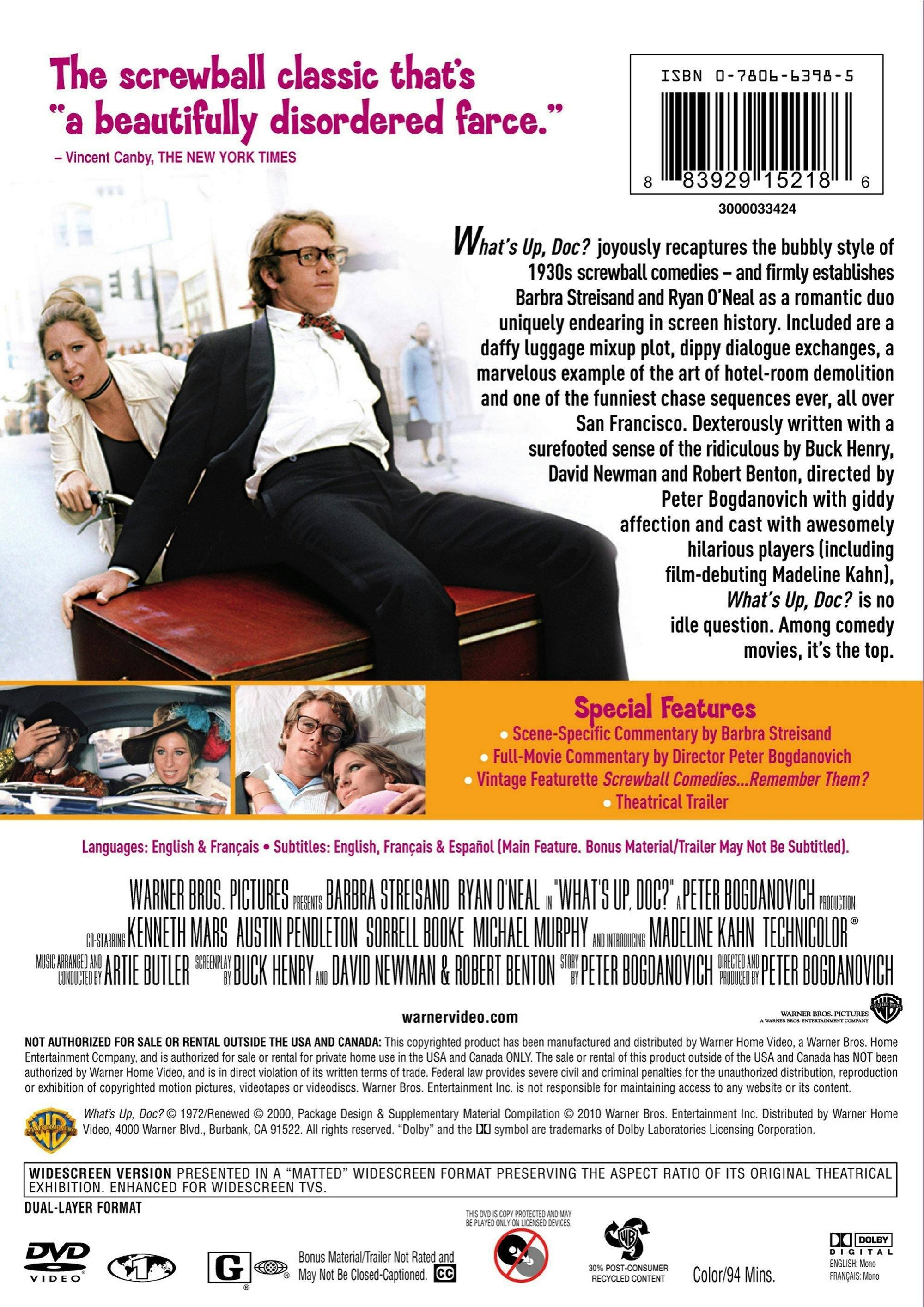 Angle. What's Up, Doc? (DVD New Packaging) [DVD].