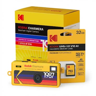 Kodak Charmera Key Chain Digital Camera (Blind Box) w/ 32GB Memory Kodak Charmera Key Chain Digital Camera (Blind Box) w/ 32GB Memory