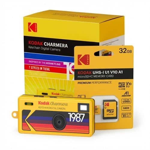 Bundle - Kodak - Charmera Key Chain Digital Camera (Blind Box) w/ 32GB Memory Card