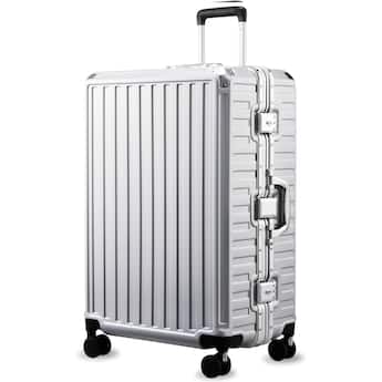 LUGGEX 28 Inch Checked Luggage Zipperless Aluminum Frame PC LUGGEX 28 Inch Checked Luggage Zipperless Aluminum Frame PC