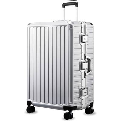 LUGGEX 28 Inch Checked Luggage Zipperless Aluminum Frame PC LUGGEX 28 Inch Checked Luggage Zipperless Aluminum Frame PC