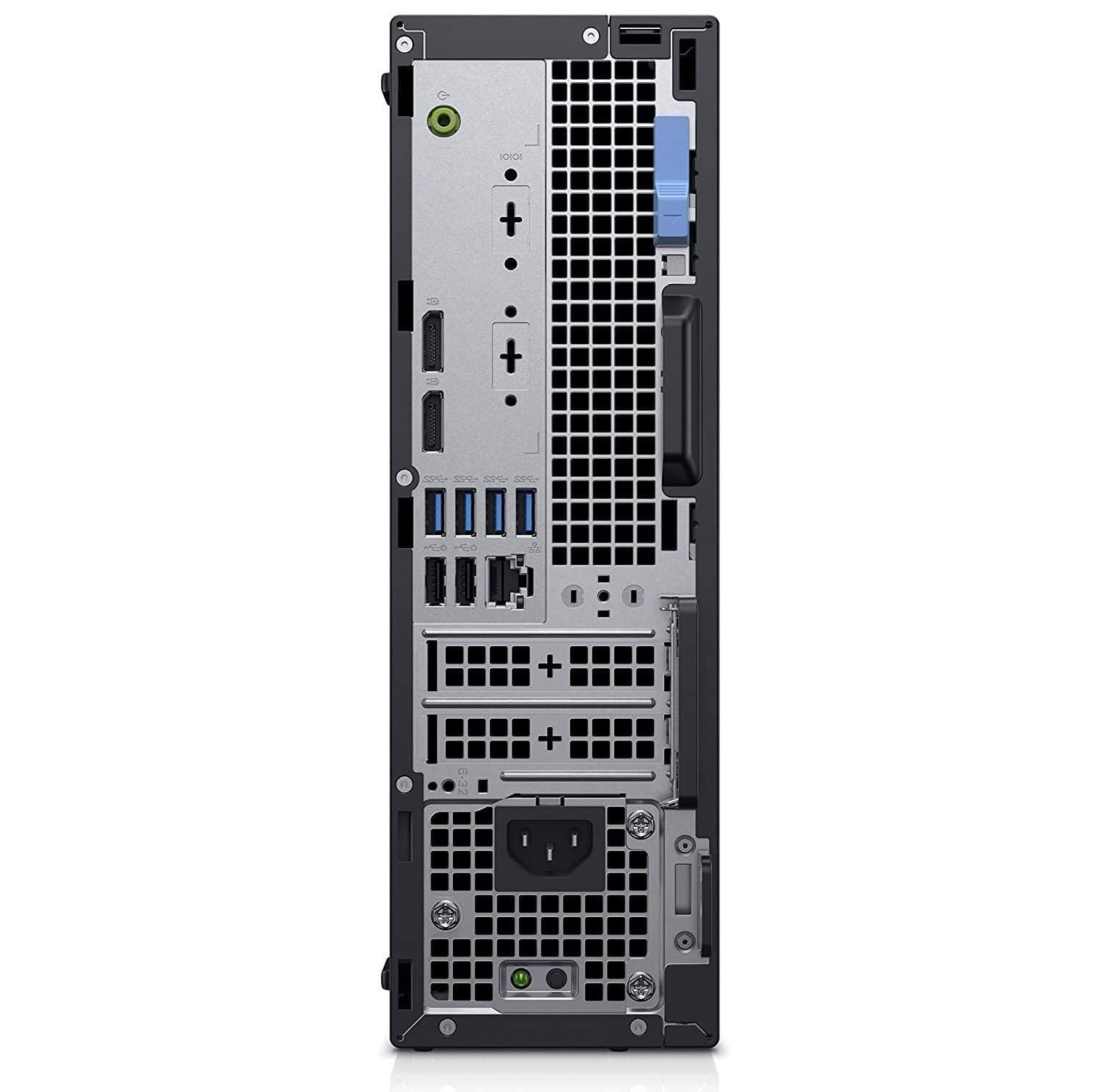 Alt View 1. Dell - Dell OptiPlex 5060 SFF Desktop PC, Intel i5-8600 up to 4.3GHz, 16GB DDR4 RAM, 500GB SSD+1TB HDD, USB WiFi, Windows11 Pro - Black.