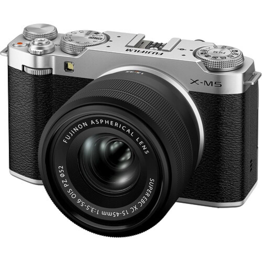FUJIFILM X-M5 FUJINON ASPHERICAL LENS 52 PZ SUPER OIS 1:3.5-5.6 EBC XC 15-45mm