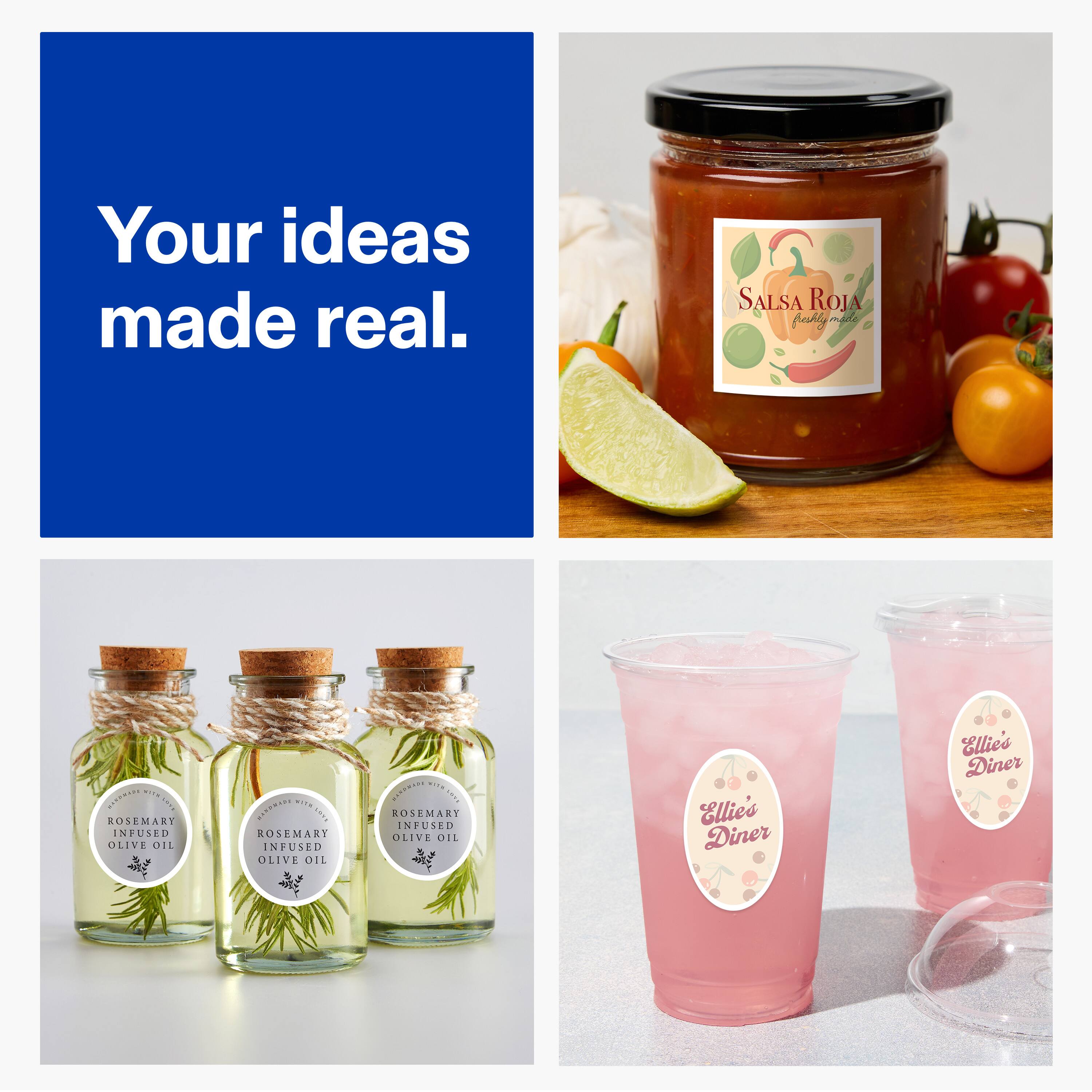 Your ideas made real.

SALSA ROJA  
freshly made

ROSEMARY INFUSED OLIVE OIL

Ellie's Diner