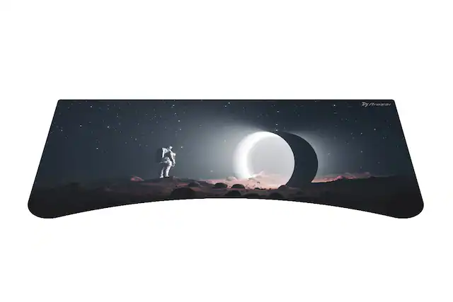 Front. Arozzi - Arena Desk Pad - Moon.