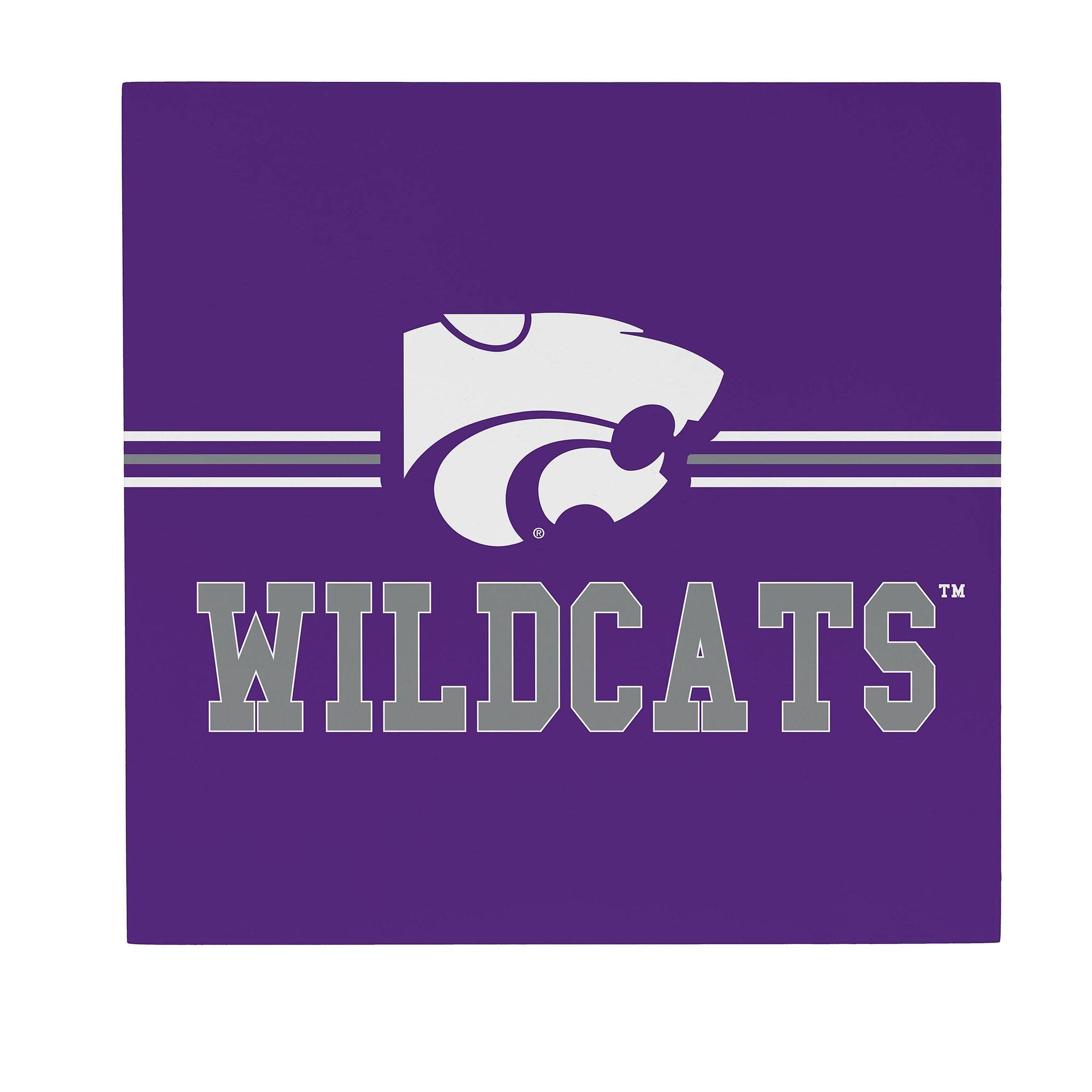 Kansas State Wildcats 12" x 12" Wood Wall Sign
