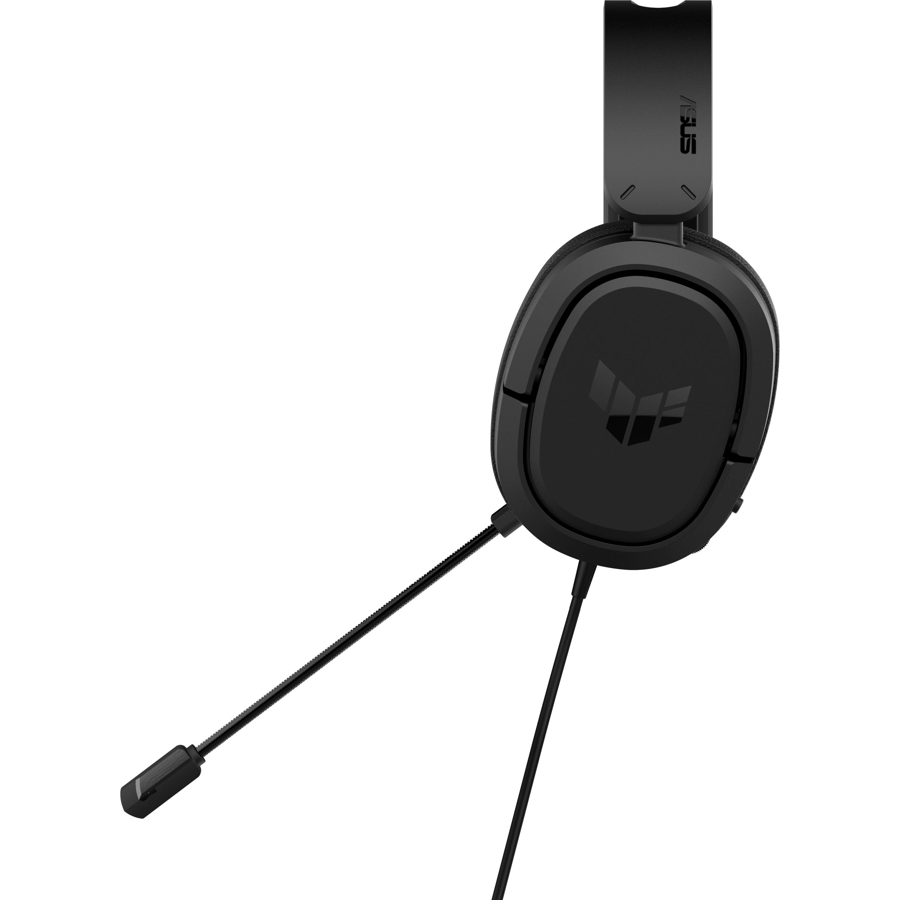 Alt View 5. ASUS - Asus TUF Gaming H1 Wireless - Stereo - Wireless - RF - 82 ft - 60 Ohm - 20 Hz to 20 kHz - On-ear, Over-the-head - Black.