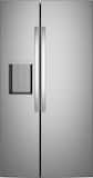 GE - 36 in. Wide 23.5 Cu. Ft. Smart Counter-Depth Side-By-Side Refrigerator with LED Light Walls and Extra Tall Dispenser - Stainless Steel