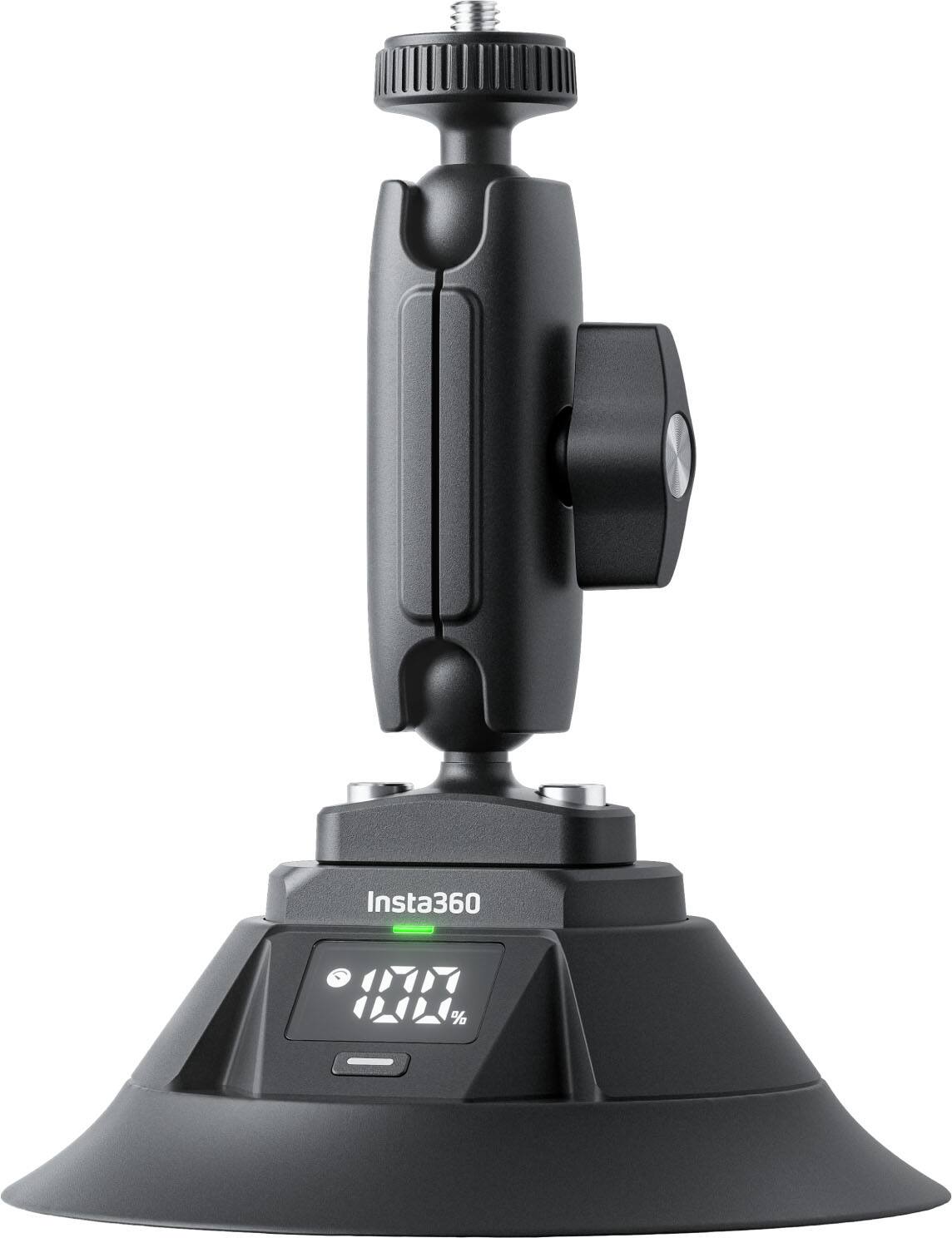 Dual Electric Suction Cup Car Mount Compatible with Insta360 X3/X4/X5, X4 Air, GO 2/3/3s/Ultra, Ace/Pro/2, ONE RS/R/X/X2