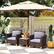 Alt View 5. Costway - 3 PCS Outdoor Patio Rattan Bistro Furniture Set Wooden Table Top Cushioned Sofa - Grey.
