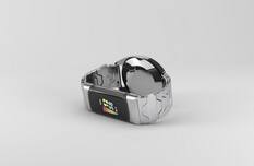 Front. Smartlet - Smartlet One Classic - Fitbit Charge 5/6 & Classic watch - Silver.