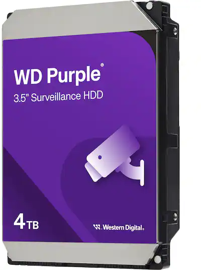 WD Purple 4TB Surveillance Internal Hard Drive WD44PURZ-SPCPDY0