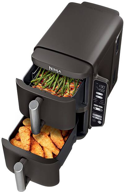 Ninja DoubleStack 8 QT, 6 in 1, 2 Basket Air Fryer, Space Saving Ninja DoubleStack 8 QT, 6 in 1, 2 Basket Air Fryer, Space Saving