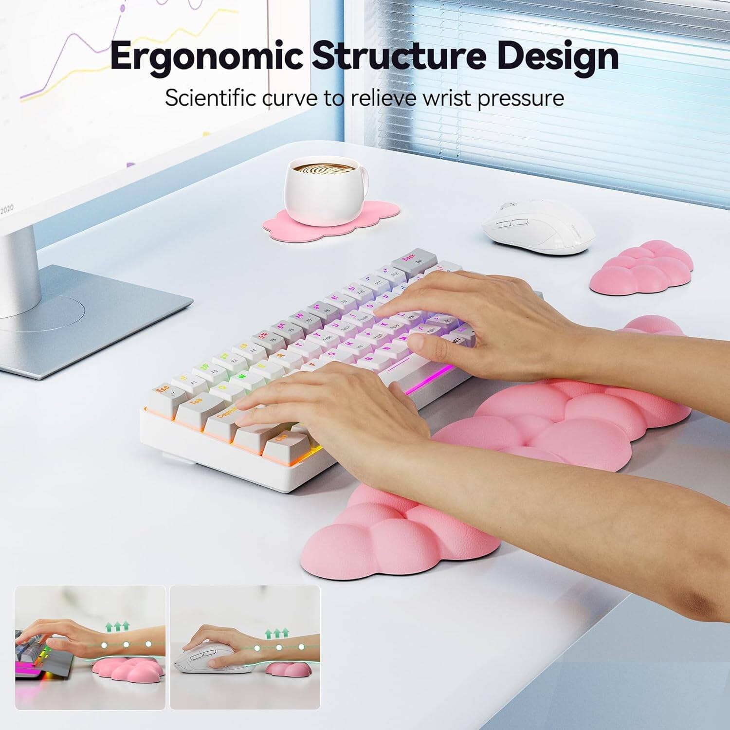 Ergonomic Structure Design  
Scientific curve to relieve wrist pressure