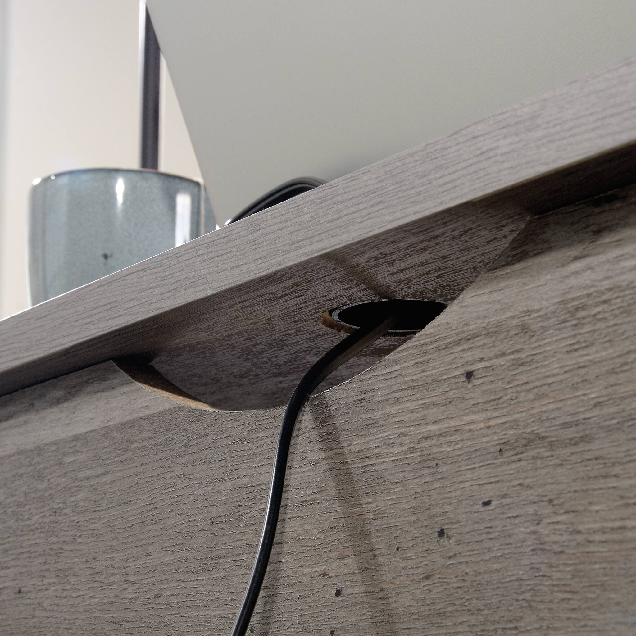 Alt View Zoom 13. Sauder - Cottage Road L Desk - Mystic Oak.